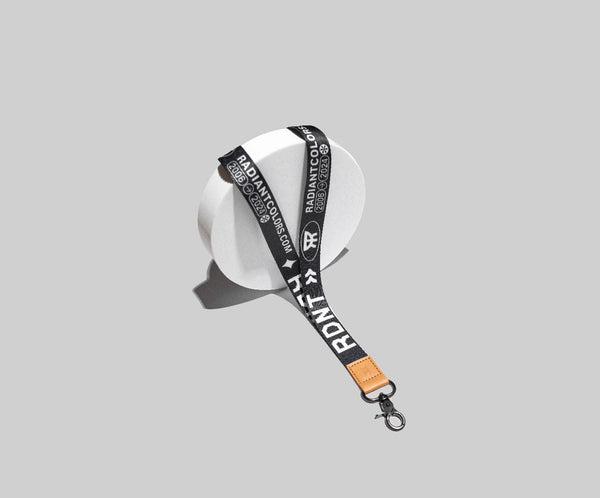 Real Black Lanyard